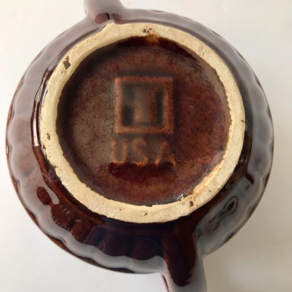 McCoy Pottery Vintage Brown Drip Glaze Bean Pot with Lid - Picture 6 of 12